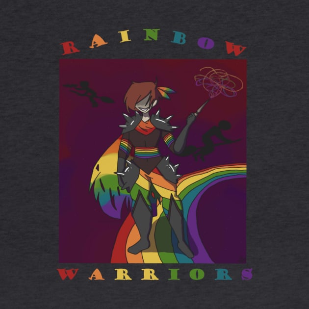 Rainbow Warriors Logo T-shirt by Rolson